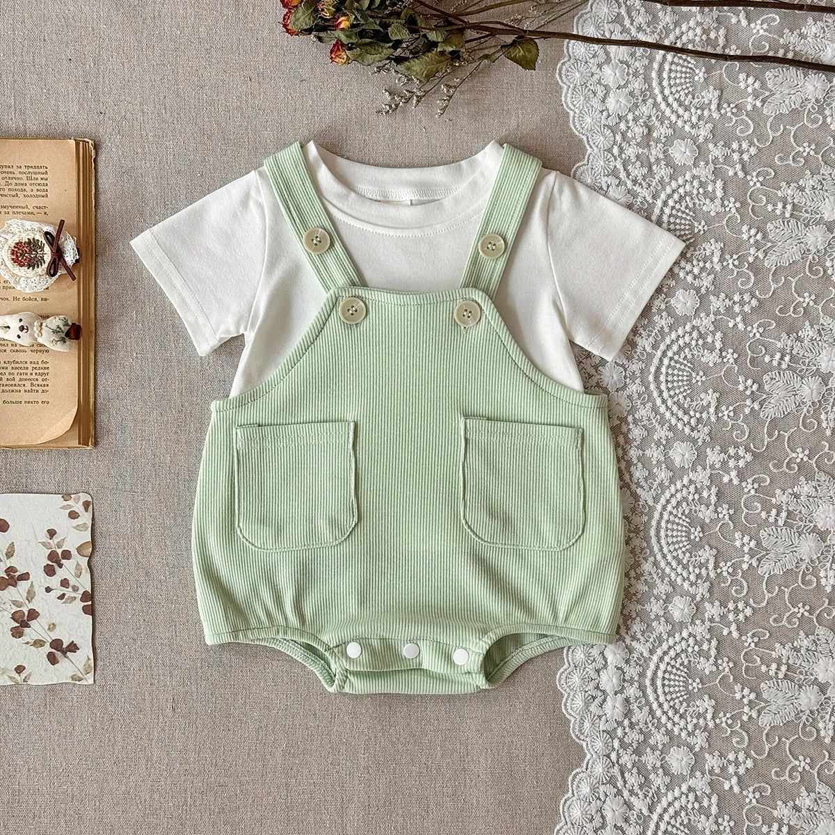 Baby Romper  Fashion Toddler Clothes  Short Sleeve Newborn Bodysuit Infant Jumpsuits 0-18 months ﻿