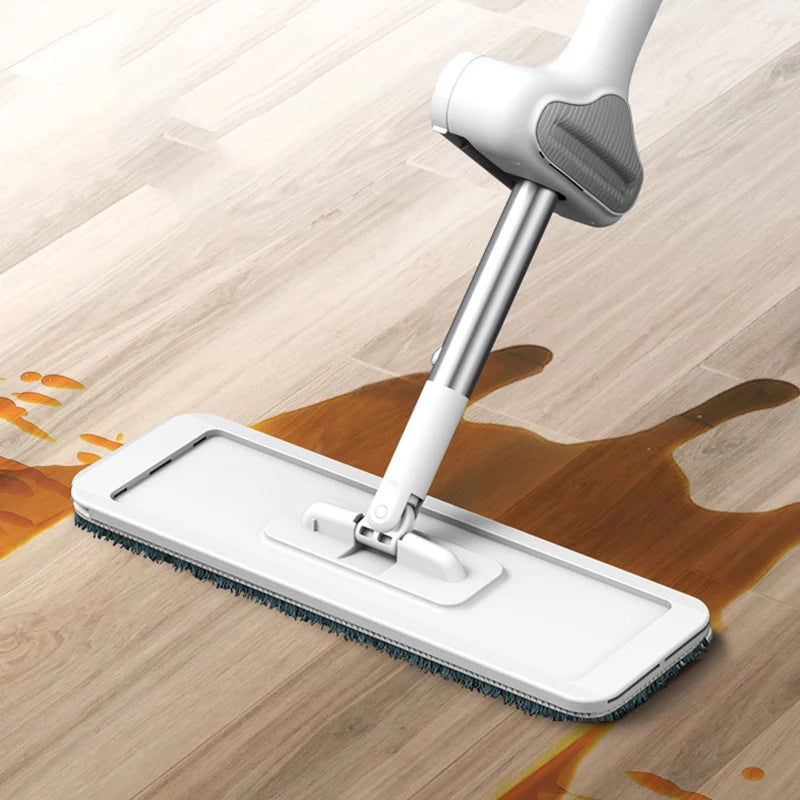 Mmagic Mop for Wash Floor Mop Cleaner Cleaning Flat Spin Mop Bucket Floor House Cleaning Easy Home Cleaning 360° Rotation With