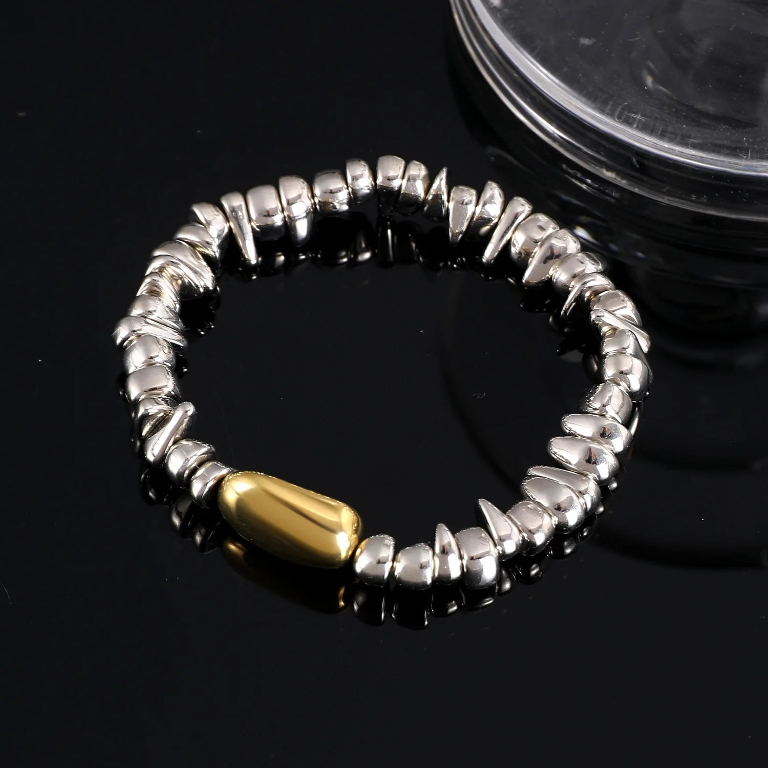 4pcsset Fashion Bracelets For Women New Vintage Irregular CCB Beads Imitation Pearl Chain Jewelry Valentine's Gift