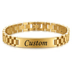 New Fashion Watch Chain 10mm Smooth Titanium Steel Bracelet for Men Customizable Personalized  Male Gentleman Business Gift