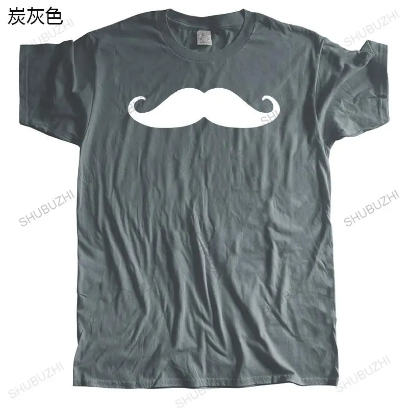 homme Casual Tee Shirts Tops Short sleeve t-shirt mustache hiphop t shirt funny moustache tshirt creative beard design t shirts