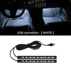 Led Car Ambient Light With USB 5V Universal Car Interior Foot Lamp Decoration Backlight Lighting Auto Decorative Neon Lights