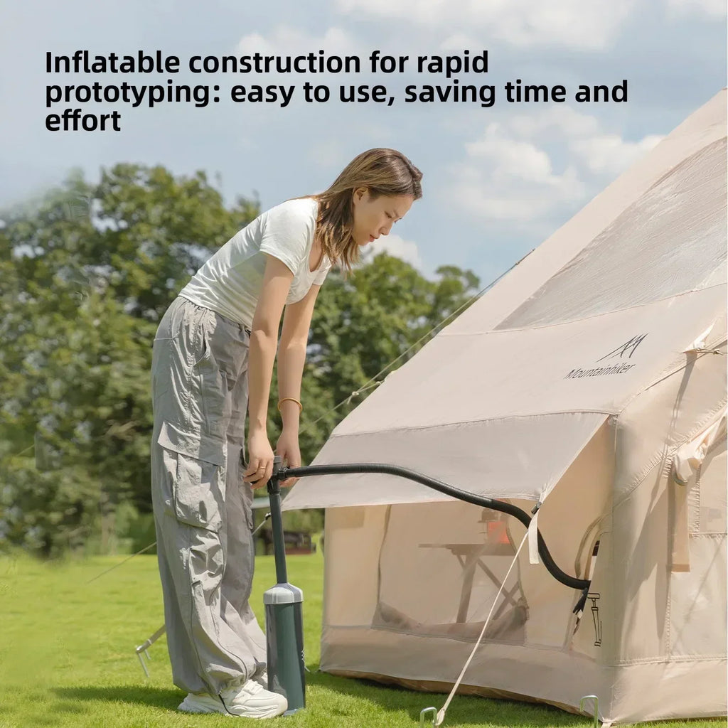 MOUNTAINHIKER Extra Large Inflatable Tent 3-6 Person Family Camping Tent with High-Quality Windproof and Spacious Interior