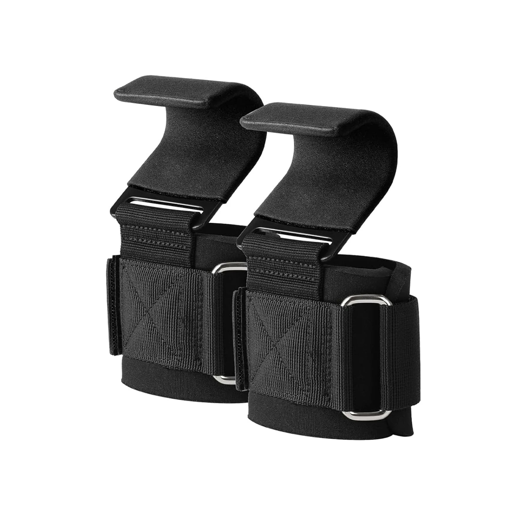 Fitness Weight Lifting Hooks for Men & Women (Pair), Weight Grips for Powerlifting, Gym Lifting Straps with Pull Up Hooks