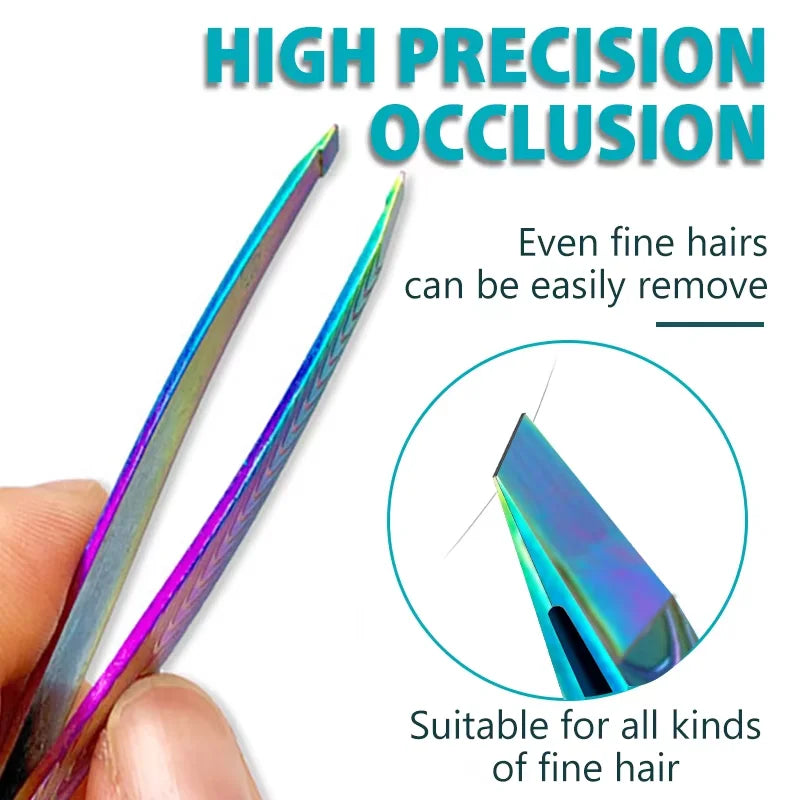 Professional tweezers are specially used in beauty salons to pick up eyebrows, face, eyelashes, hair removal and makeup tools
