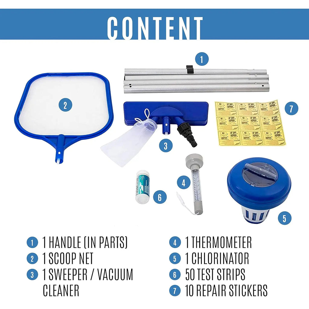 Swimming Pool Steel Pro MAX 56406 - FrameLink System - Easy to assemble  305 x 76 cm Incl. Cleaning Kit, Customized