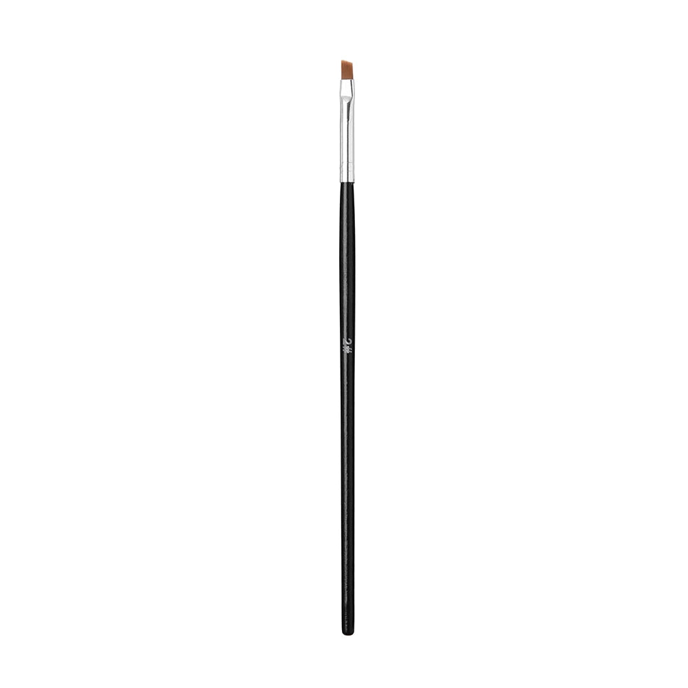 Nail Art Brush Flat Tilted Manicure Brush Nylon Hair Wooden Handle Drawing Brush for Nails Paint Gel Brush Pen Extension Design