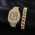 2pcs Luxury Fashion Men Women Watch Set Silver Strap Ladies Quartz Wristwatch Alloy Bracelet For Ladies Gift (without box)