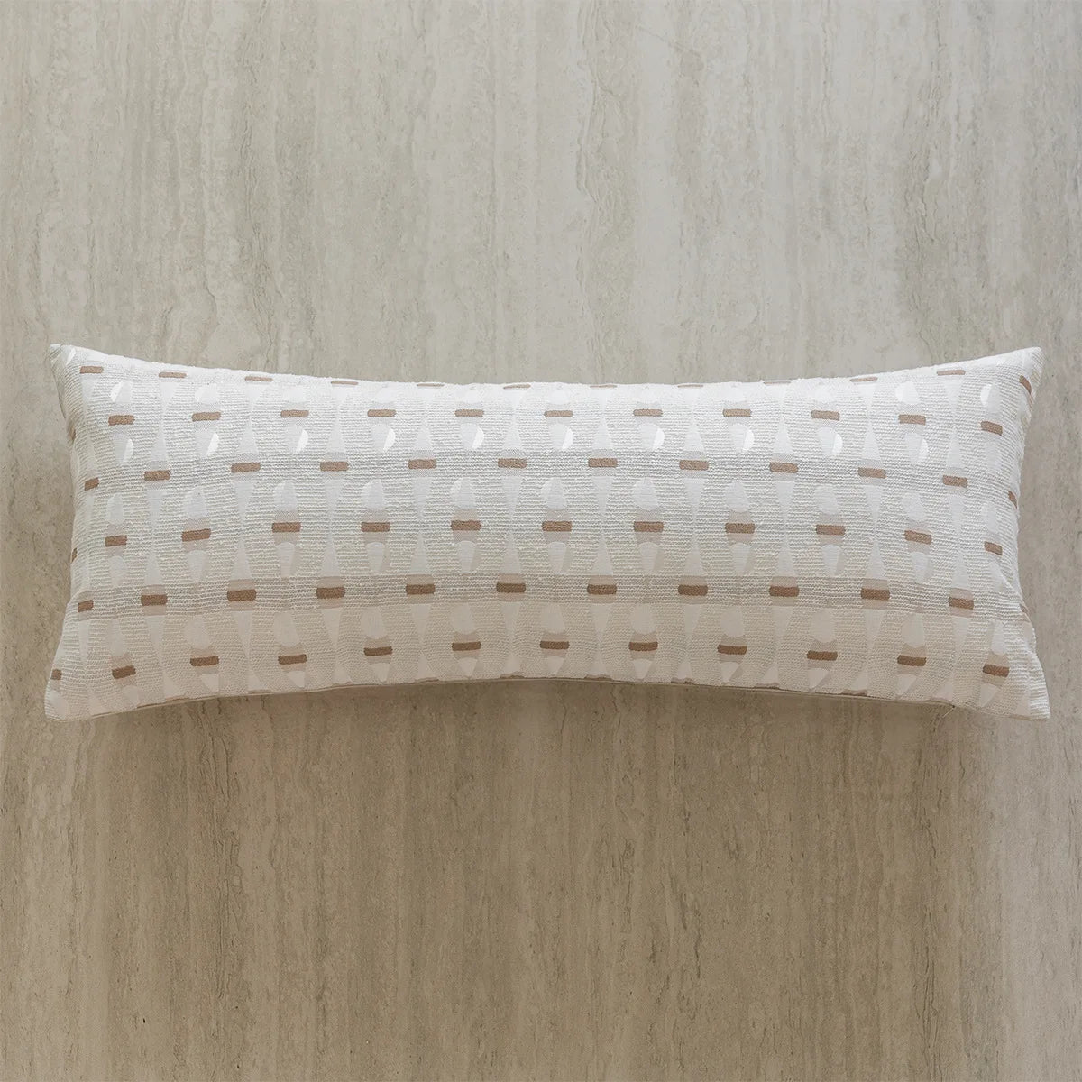 35x90cm Long Leg Clamp Pillow Cover Waist Pillowcase Black and White Luxurious Jacquard Cushion Cover for Headboard Bedroom