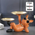 Bulldog Animal Figurines Cool Dog Statue Sculpture Living  Study Room Bedroom Decor Home Interior Decoration Accessories