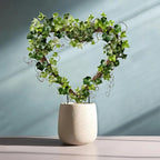2pcs Metal Stackable Garden Trellis Plant Cage & Supports  for Decorative Vines Flowers Ivy Plant Support (Heart, 9.5in)