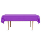 1pcs Disposable Plastic Rectangle Table Cloth Wipe Clean Party Red White Black Tablecloth Covers for Birthday Wedding Christmas