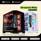 WJCOOLMAN Dreamer PLUS Secondary screen PC case with full side sea view room 360 water cooler Computer case gabinetes gamer