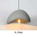 Modern Minimalist Creamy Half Reef Hat Iron LED Pendant Lights Art Hand-Knitted Lamps for Restaurant Home Decoration Chandeliers