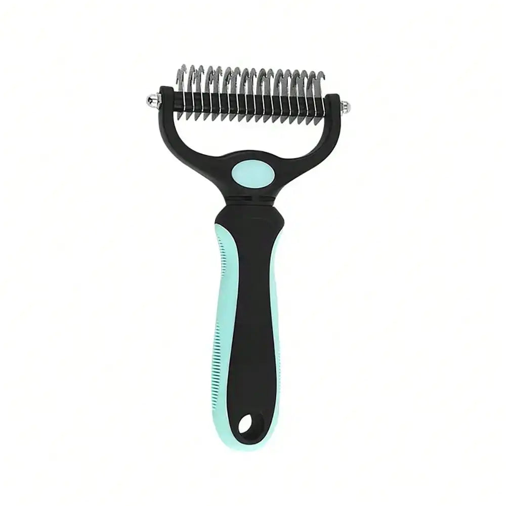 Pet Detangling Comb Thinning Brush Double-Sided Detangling Comb Cleaning Grooming Cat Comb Dog Detangling Comb Pet Supplies Dog Cat Detangling Knife Stainless Steel Comb Hair Removal Comb Detangling Comb Cleaning Pet Supplies