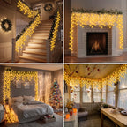 1000 LED Christmas Icicle Lights 98Ft, 8 Modes Connectable Waterproof Outdoor Icicle String Lights with 20 Cable Ties for Roof Gutters Eaves Patio Garden Holiday Decor, Warm White
