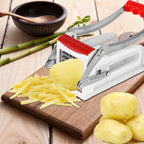 French Fry Cutter Multifunct Vegetable Fruit Chipper Stainless Steel Potato Chipper with 25/49 Holes Blades Kitchen Tools