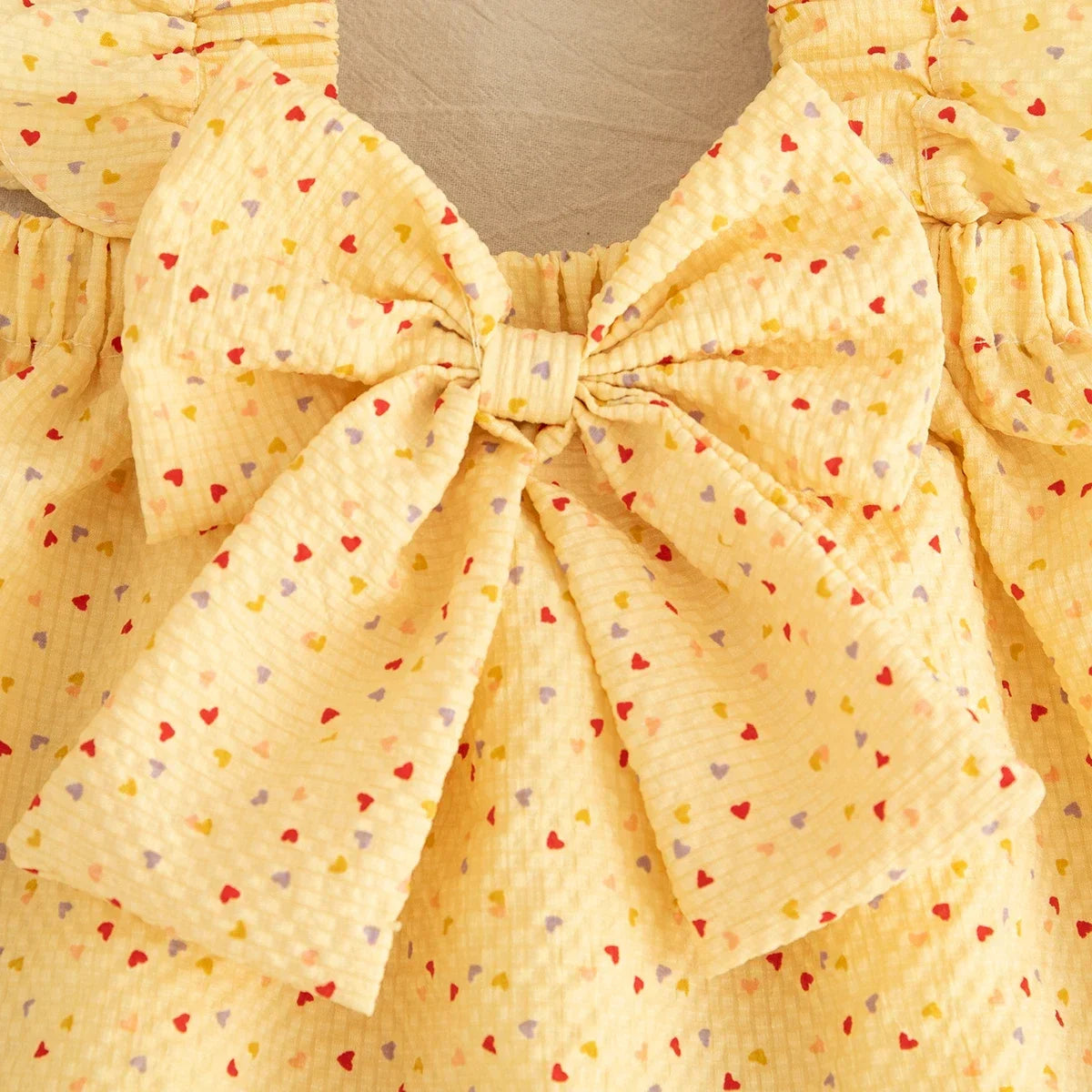 2-piece Summer Sleeveless Love Baby Girl Set Bow Tie Camisole Top+shorts 0-3 Years Old Baby Set Holiday Children's Clothing