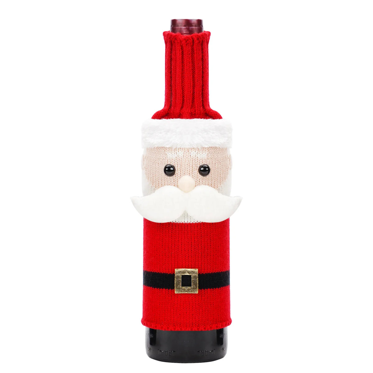 Christmas Fun Wine Bottle Set Santa Claus Snowman Woven Wine Bottle Accessories Christmas Party Cosplay Decoration New Year Gift