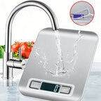 Digital Kitchen Scale 10/5kg-1g LED Display Stainless Steel Panel Electronic Scales for Home Food Snacks Weighing Baking Tools