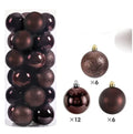 24Pcs 4/6CM Christmas Balls Big Ball Christmas Tree Pendant Ornaments for Party Decor 2025 New Year Navidad Gifts Accessory