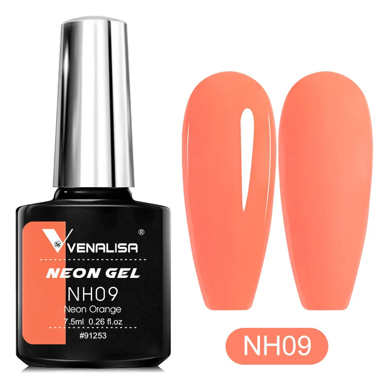 Venalisa Neon Gel Polish Varnishes Hybrid Nails For Manicure 7.5ml Semi Permanent Soak off Enamel Gel Polish UV Nail Gel Polish