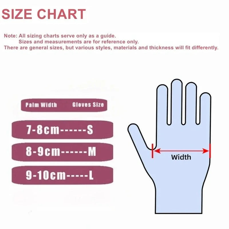 20/50/100PCS Pink Nitrile Gloves Disposable Latex Gloves Powder Free for Household Cleaning Beauty Salon Working Kitchen Glove