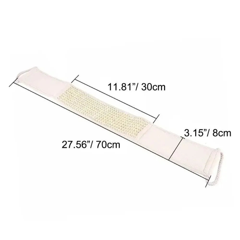 Long Strap Exfoliating Bath Sponge Soft Body Scrubber Washcloth Dead Skin Removal Tool For Shower Spa Daily Skin Care
