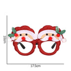 Christmas Glasses Santa Claus Xmas Tree Snowman Plastic Glasses Kid Gift Xmas Party Supplies Photo Props Christmas Decoration