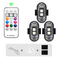 Wireless Car Atmosphere Light LED Strobe Lights Warning Lights RGB Led Aircraft Strobe Lights Car Motorcycle LED Lamp