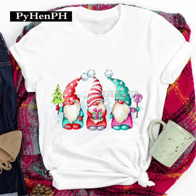 Merry Christmas T Shirt  Personalized and Exquisite Christmas Gift T-shirts and Clothes Women Clothing Aesthetic Clothes