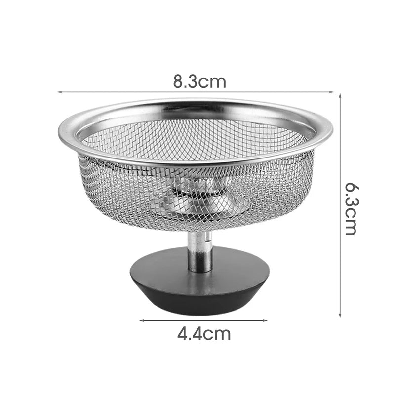 Stainless Steel Kitchen Sink Filter Mesh Sink Sewer Strainers Bathroom Floor Drains Catcher Waste Drain Hole Filter Trap Screen