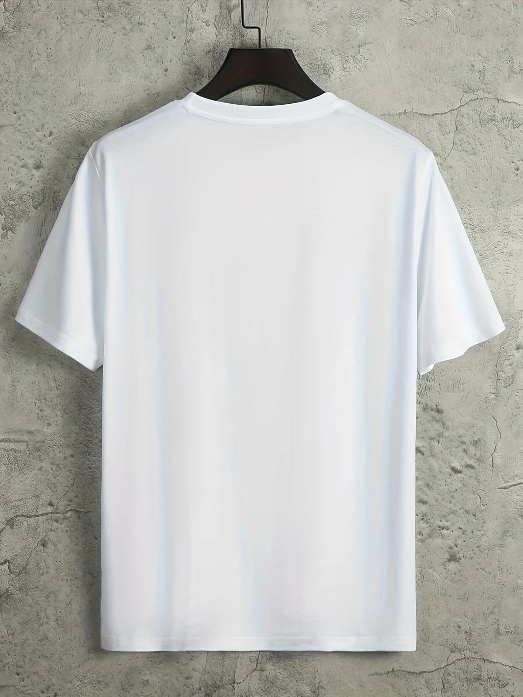 Men's summer 100% pure cotton fashionable casual sports loose trend smile graphic print round neck short sleeved T-shirt top