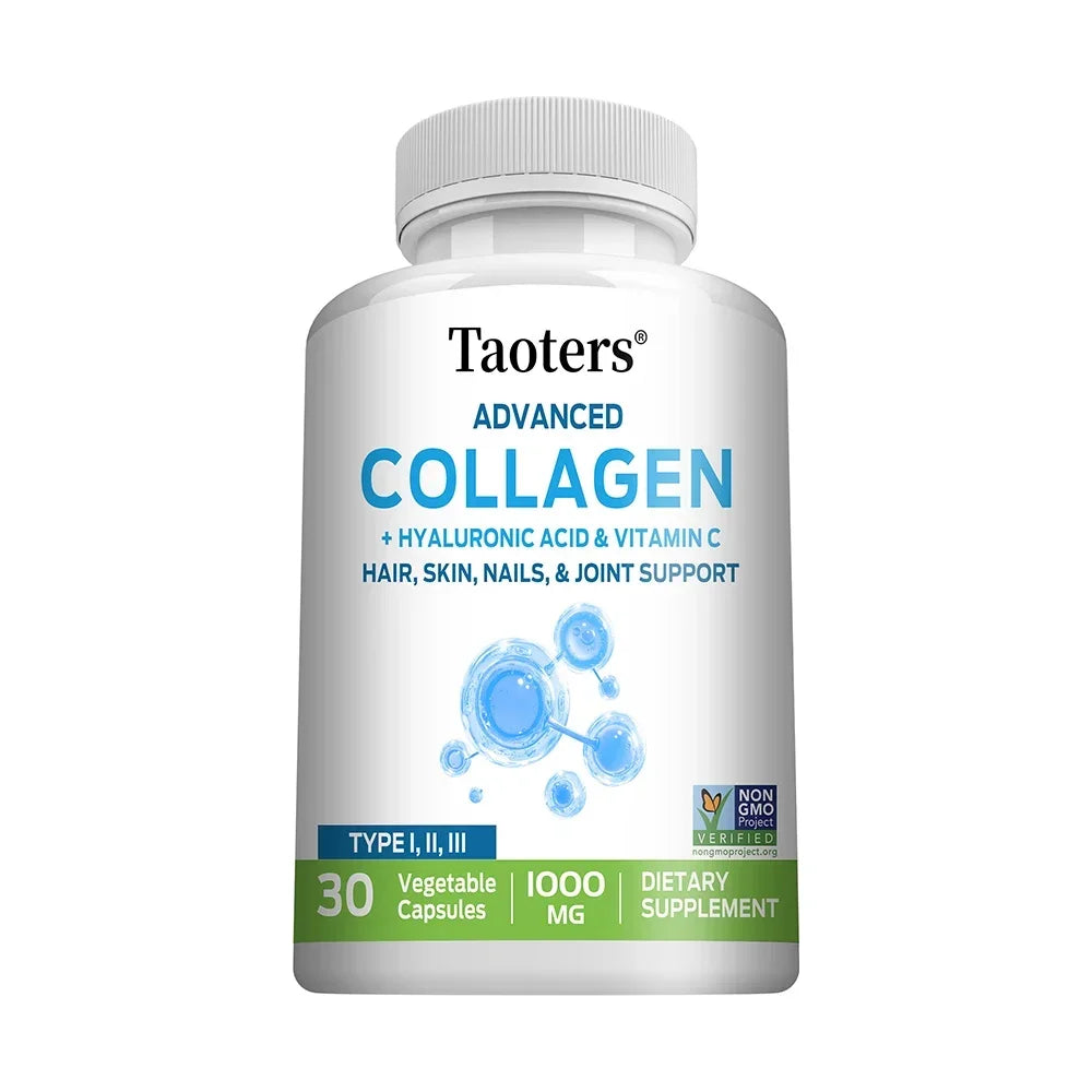 Multi Collagen Supplement - Vitamin C Whitening Skin Care Anti-aging Biotin Type I II III VX Hydrolyzed Collagen Supplement