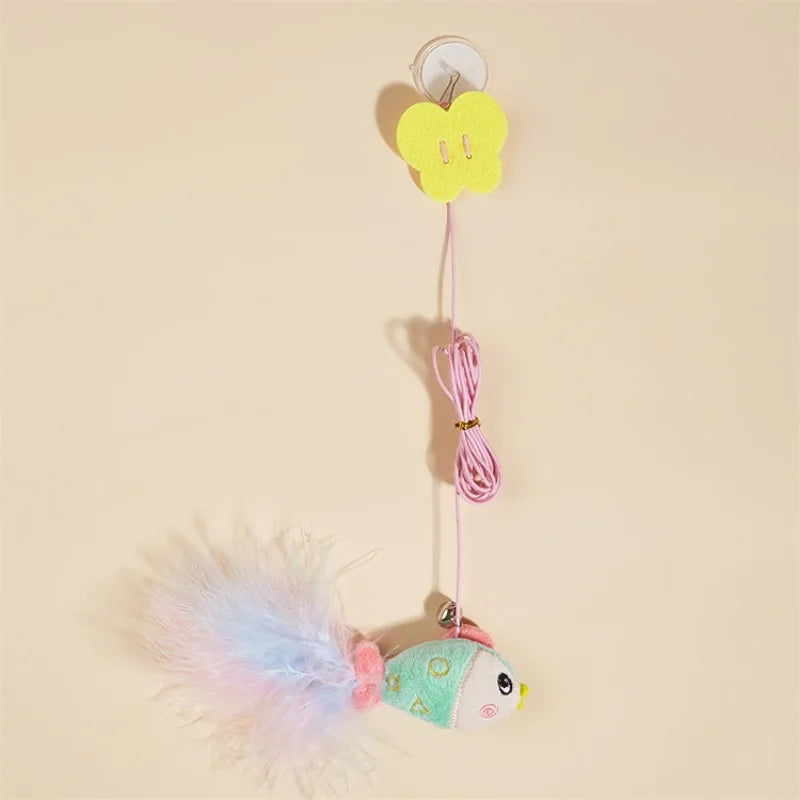 Interactive Cat Toy Hanging Simulation Cat Game Funny Self-hey Toys for Kitten Playing Teaser Wand Games Cat Supplies