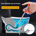 60cm Flexible Drain Snake Spring Pipe Cleaner Tool for Kitchen/Bathroom Sink Clogs (Heavy-Duty Hair & Debris Remover)