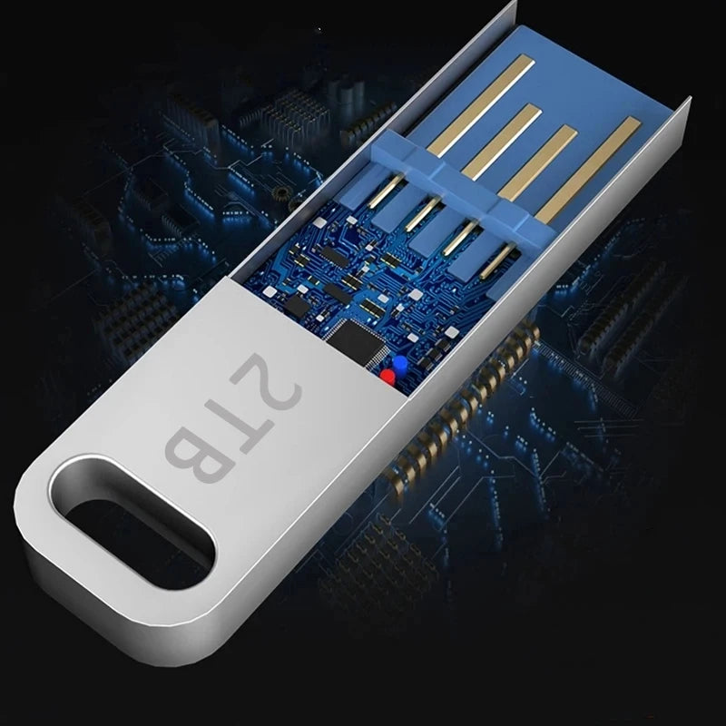 2TB Flash Drive USB 3.2 Super High Speed Transfer Metal Mini U-Disk Pen Drive Type C Memory Waterproof Disk SSD U-Drive ﻿