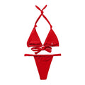 Sexy Folds Bikini Set Solid Micro Bikinis Women Swimsuit Female Triangle Swimwear Beach Wear Bathing Suit