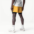 Men's Running Shorts Gym 2 In 1 Sports Shorts Fitness Leisure Workout Breathable Quick Dry Double Layer Training Shorts Men