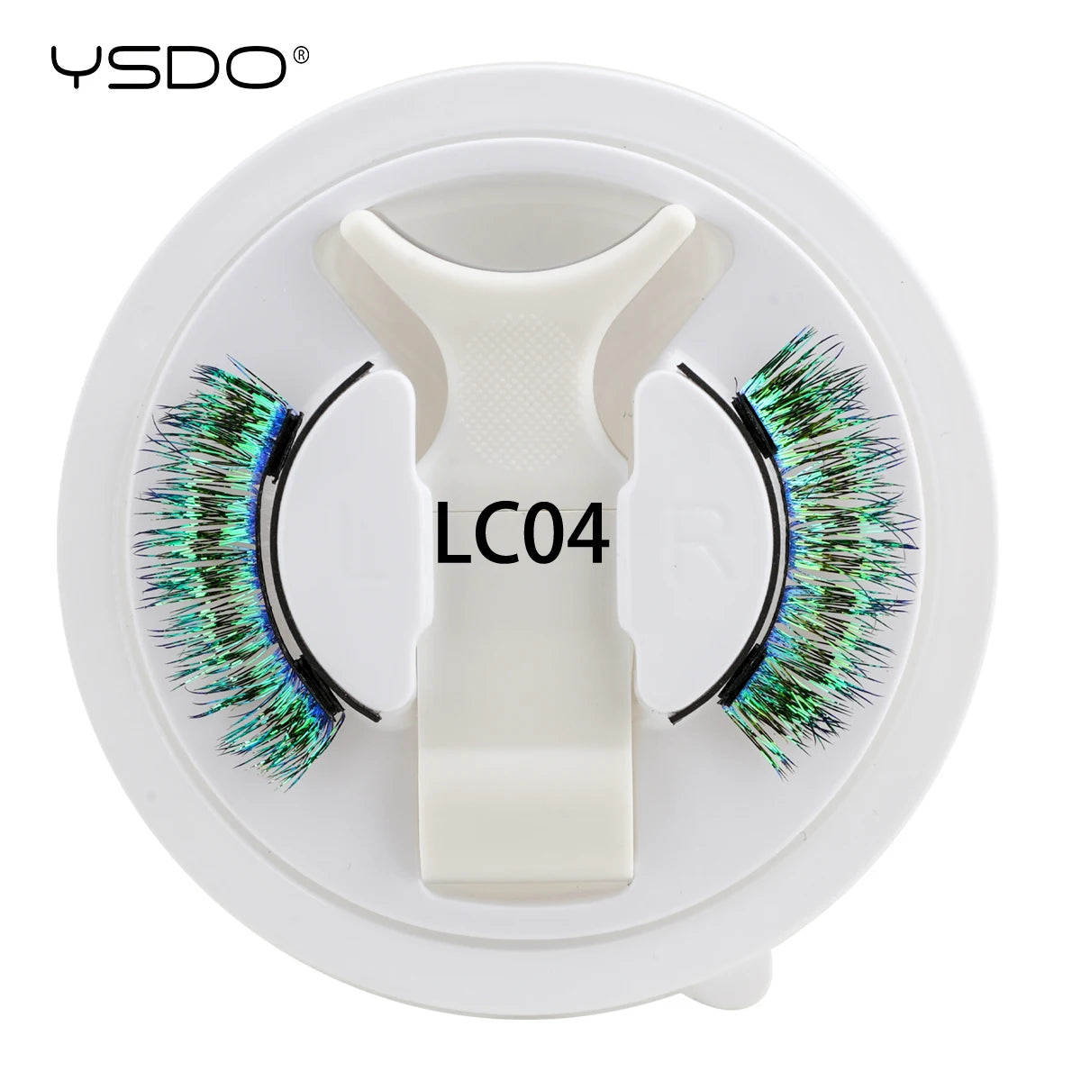 YSDO Colored Magnetic Eyelashes Natural Faux 3D Mink Lashes Reusable Makeup Party Cosplay Shiny Colorful Magnet False Lashes