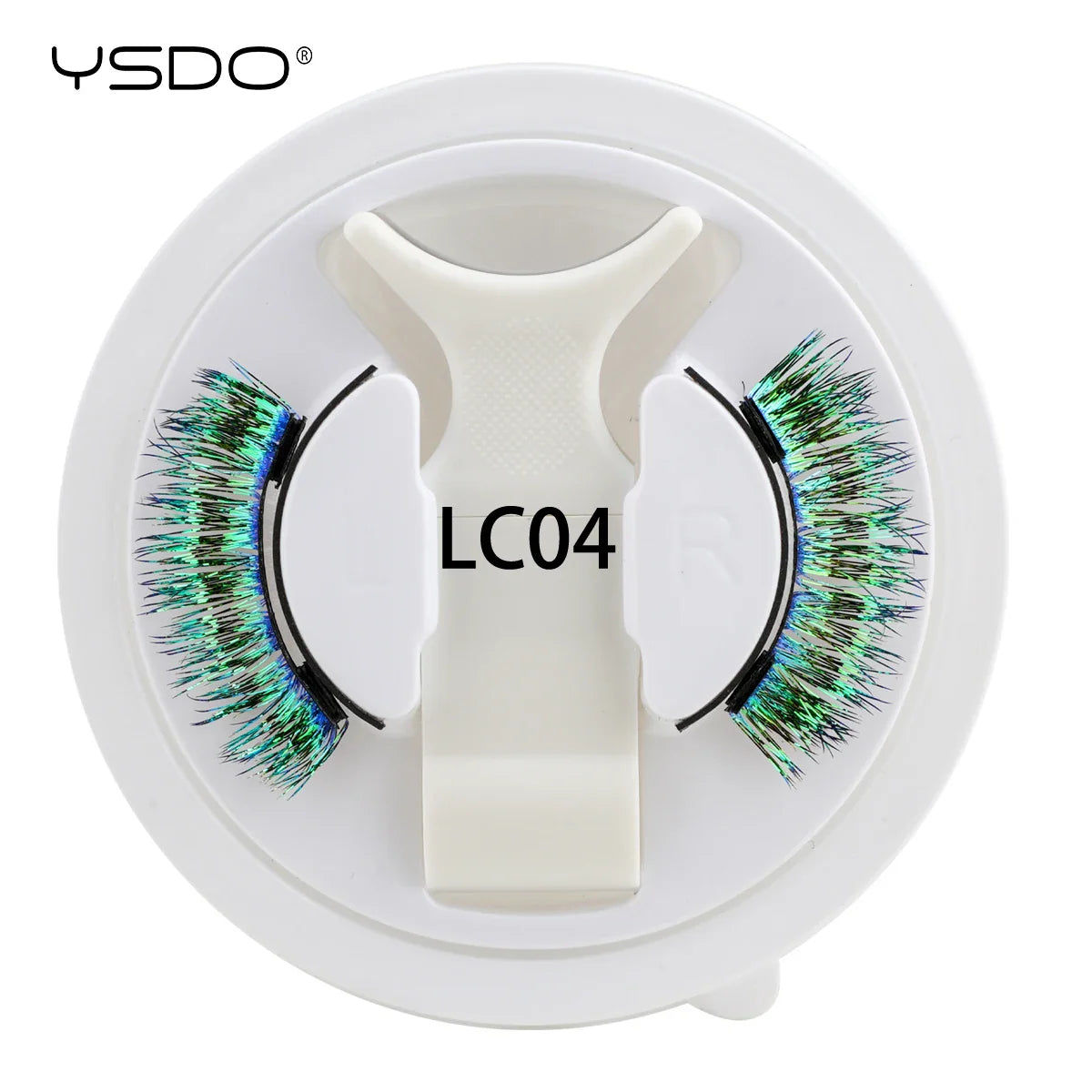 YSDO Colored Magnetic Eyelashes Natural Faux 3D Mink Lashes Reusable Makeup Party Cosplay Shiny Colorful Magnet TRUE Lashes