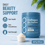 Collagen Peptides Powder 567g, Grass Fed Bovine Hydrolyzed Protein, Unflavored Easy Mix Daily Beauty Support Supplement