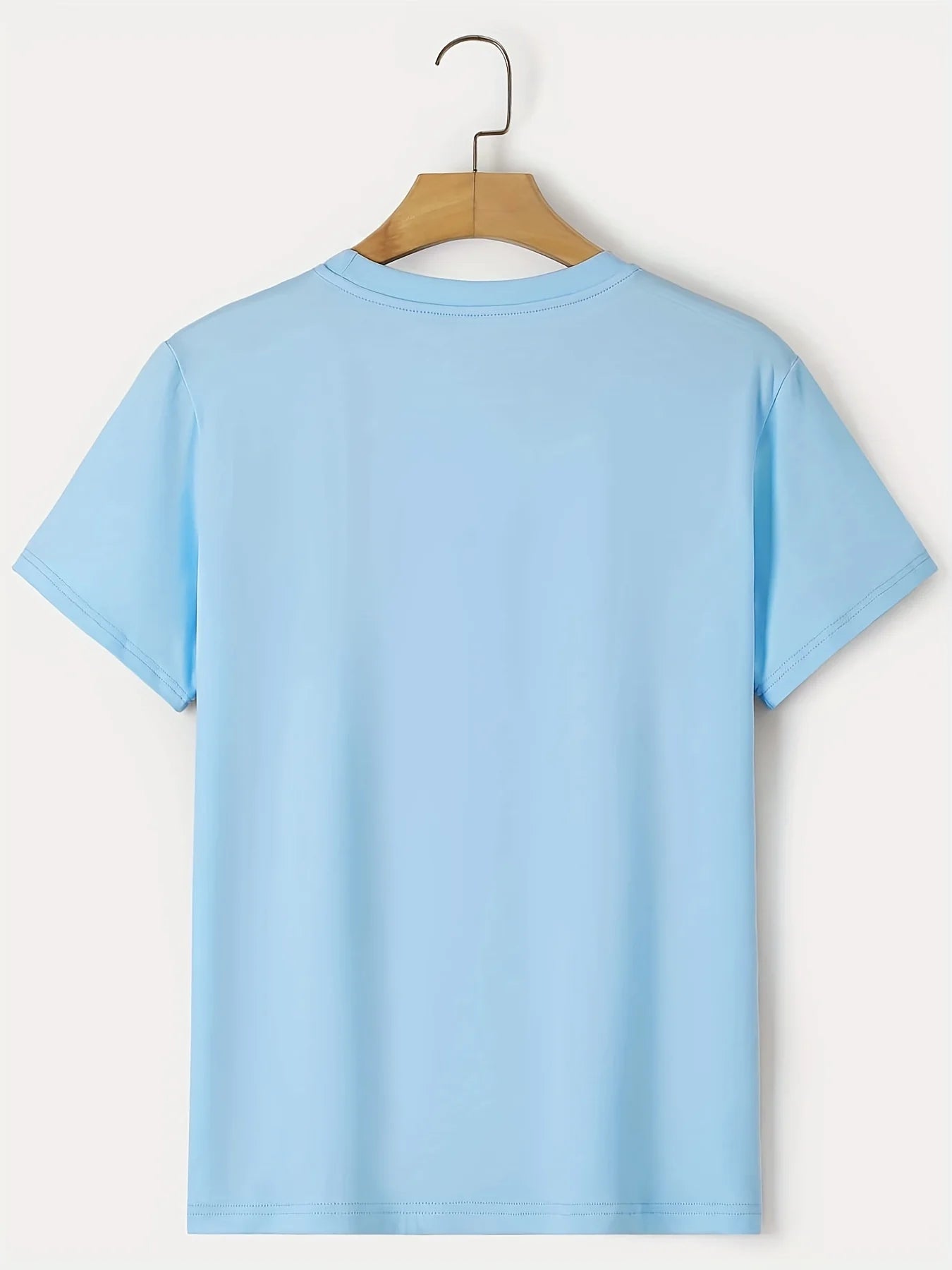 Men's summer 100% pure cotton fashionable casual sports loose trend smile graphic print round neck short sleeved T-shirt top