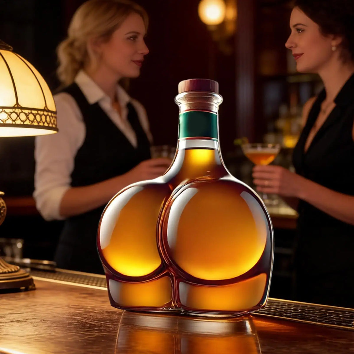 300ml Retro Peach Shaped Whiskey Bottle High Borosilicate Glass Novelty Fun White Wine Container Collectible Home Bar Decor Gift