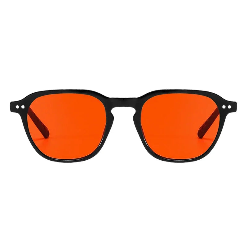 Fashion Square Round Sunglasses Men Women Brand Designer Retro Sun Glasses Male Female Small Frame Vintage Rivet Oculos De Sol