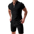 2024 new men's sportswear short sleeved T-shirt and sports shorts summer casual jogging pants set men's two-piece set
