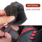 Car Leather Gears Handbrake Cover for Audi A3 8L 8P A4 B6 B7 B8 A6 C5 C6 4F RS3 Q3 Q7 TT