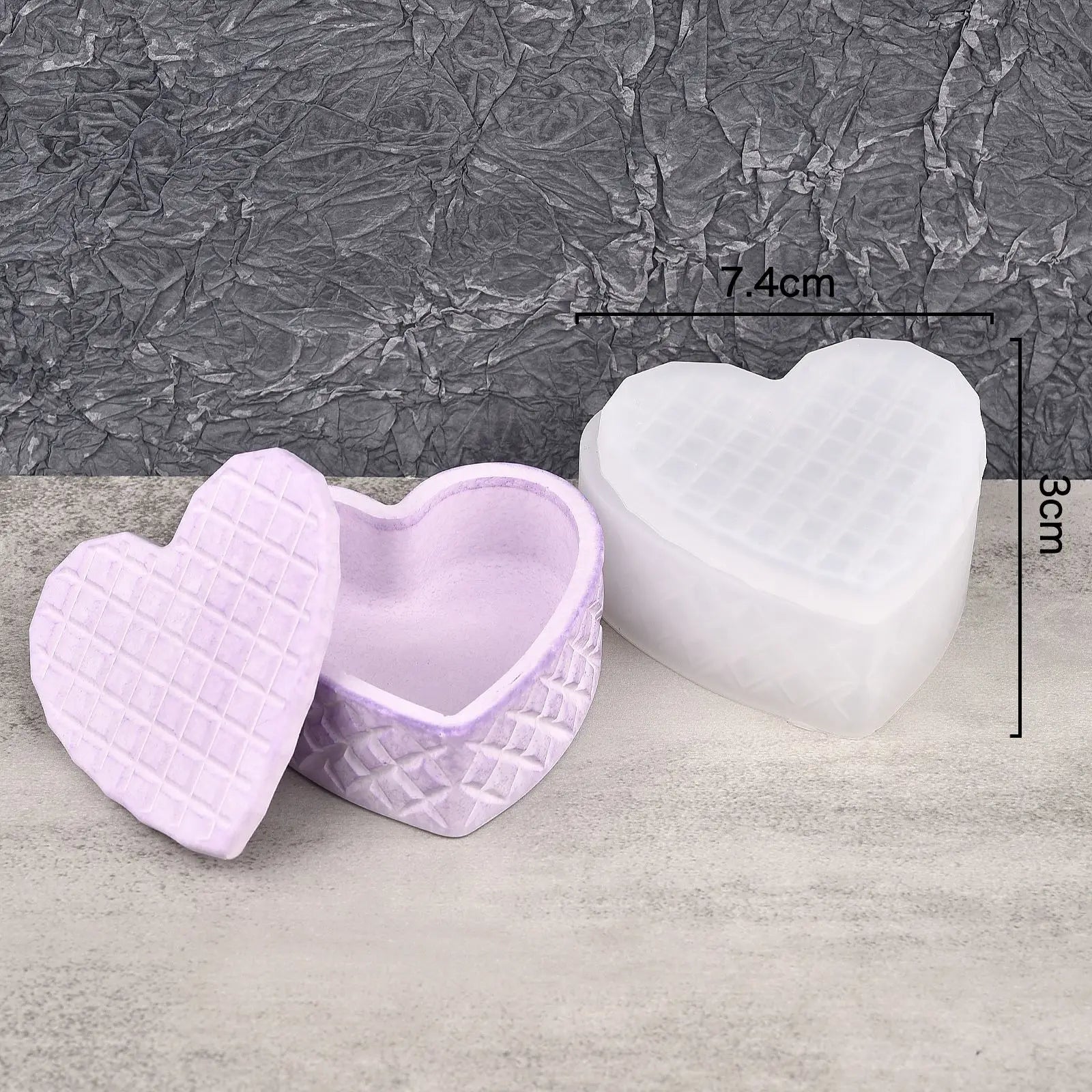 Silicone Mold For Cement With Lid Handmade Container Jars Box Resin Epoxy Mold Storage Box For DIY Jewelry Making Crafts