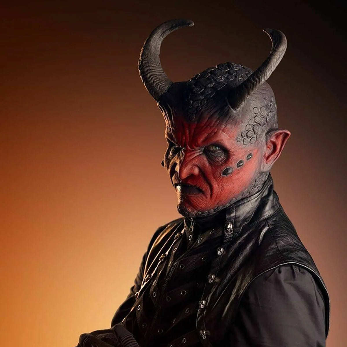 1PCS Halloween Decorations Latex Mask Devil Realistic Prank Present Spooky Spooky Party Supplies Adult Horror Demon Horn 2025