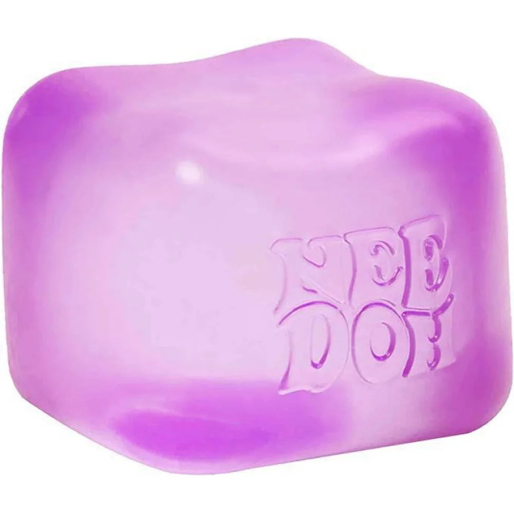 Needoh Teenie Nice Ice Cube Fidget Toys Mini4 Pack Set Slow Rebound Squishy Toys Stress Reliever Fidget for Party Favors Gifts